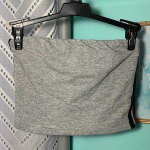 Heart and hip grey cropped rub top